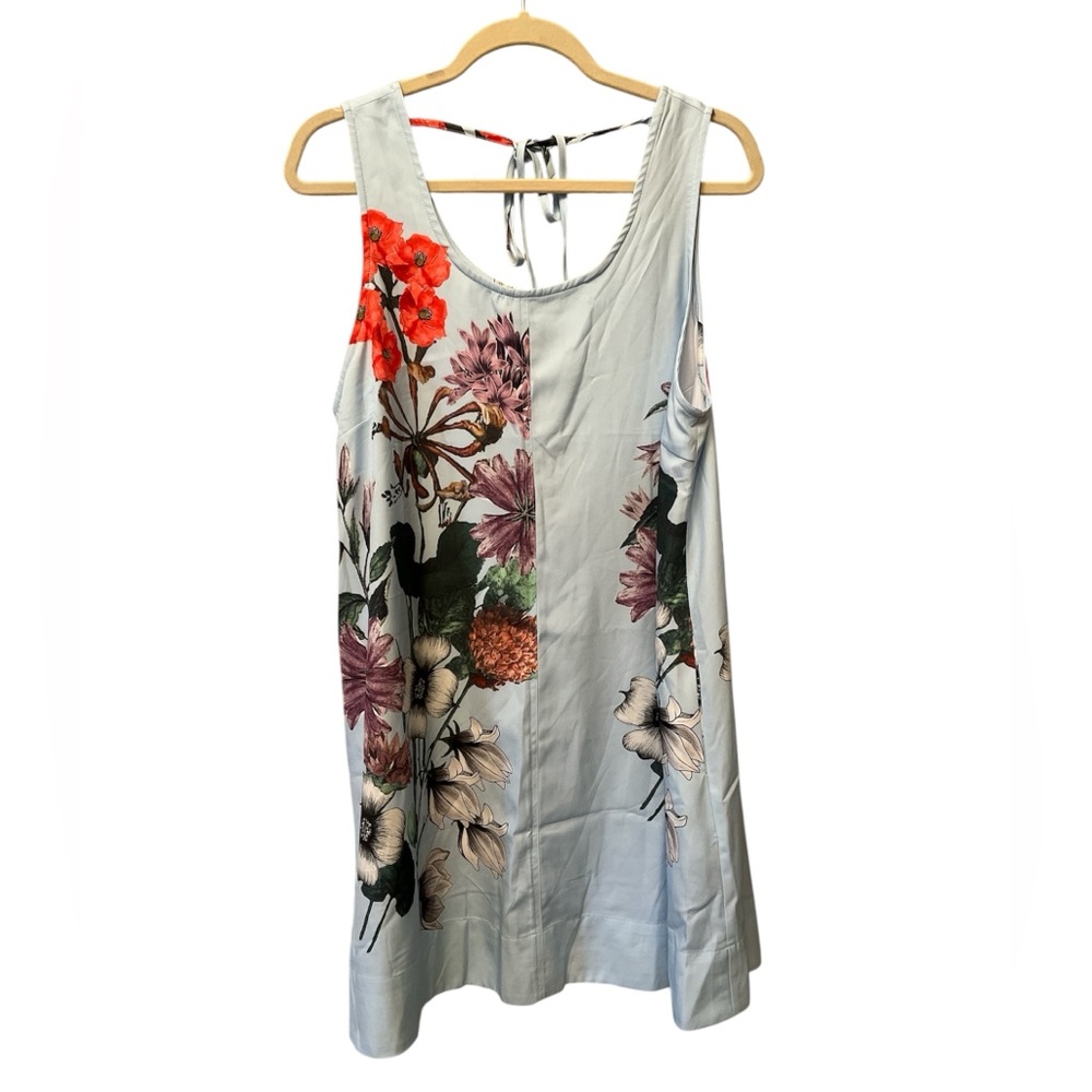 Entro Floral Mini Dress in Red and Purple